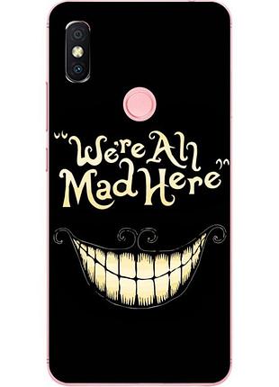 Силіконовий чохол бампер для xiaomi mi a2 з малюнком посмішка