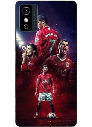 Силіконовий бампер чохол для zte blade l9 з малюнком ronaldo mu