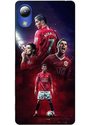 Силіконовий чохол бампер для zte blade l8 з малюнком ronaldo mu роналдо