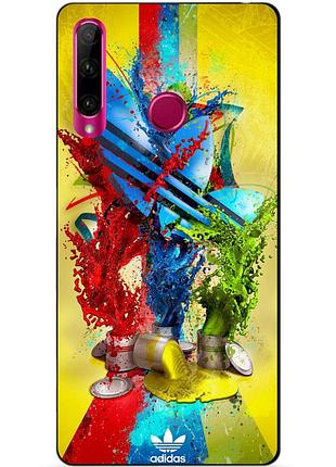 Силіконовий чохол для huawei honor 10i з малюнком adidas