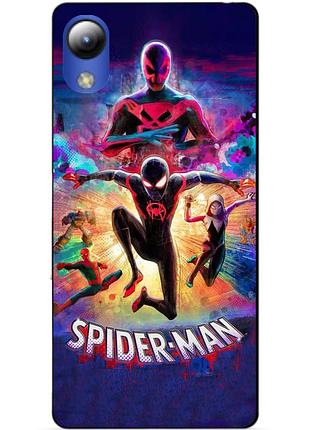 Силиконовый чехол бампер для zte blade l8 spider man человек паук
