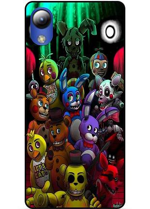 Силиконовый бампер чехол для zte blade l8 с рисунком freddy фредди аниматроники