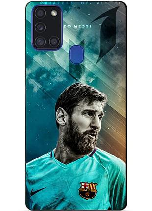 Силіконовий бампер чохол для samsung a21s з малюнком messi