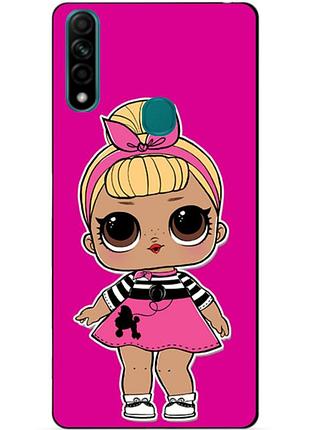 Силиконовый бампер чехол для oppo a31 с рисунком кукла лол