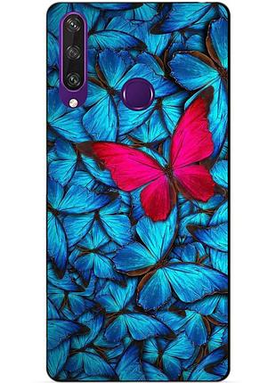 Силіконовий чохол бампер для huawei y6p з малюнком метелики