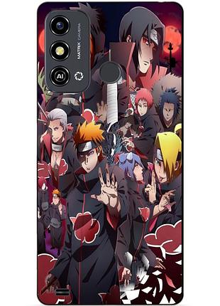 Силіконовий чохол бампер для zte blade a53 з малюнком наруто naruto аніме