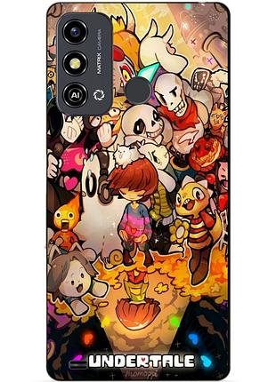 Силіконовий чохол бампер для zte blade a53 з малюнком андертейл undertale