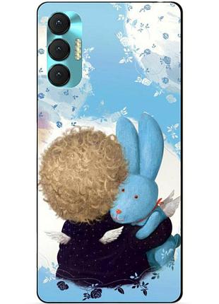 Силиконовий бампер чохол для tecno spark 8p з рисунком улюблений зайка
