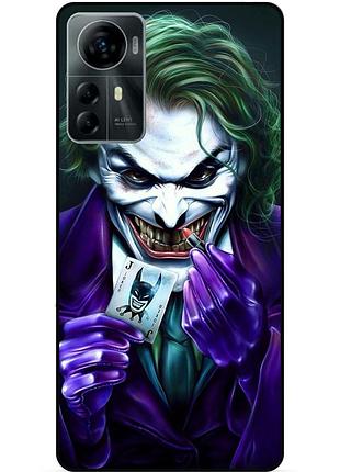 Силиконовый бампер чехол для zte blade a72s с рисунком joker джокер