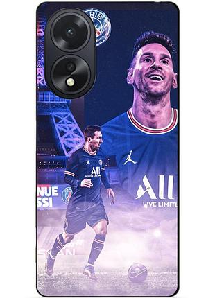 Силіконовий чохол бампер для oppo a18 з малюнком messi psg мессі