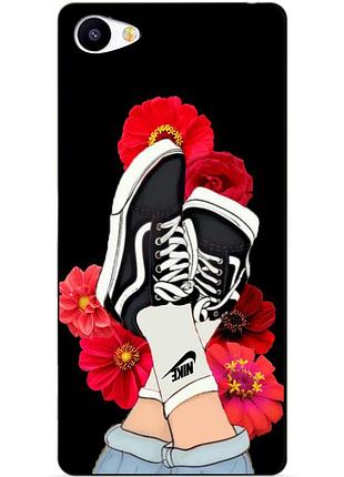 Чохол силіконовий бампер для meizu u20 з малюнком кеди