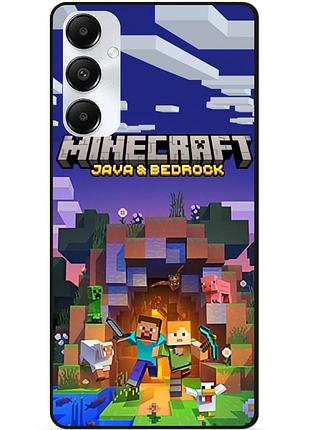 Силиконовый чехол бампер для samsung a05s с картинкой майнкрафт minecraft