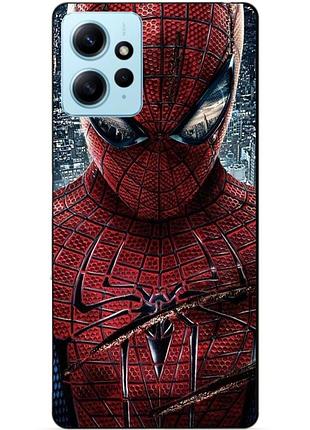 Силиконовый бампер чехол для xiaomi redmi note 12 человек паук spider man