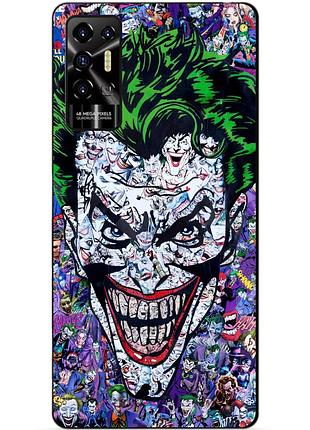 Силіконовий чохол бампер для tecno pova 2 з малюнком джокер joker