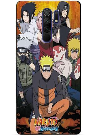 Силіконовий бампер чохол для xiaomi redmi 9 з малюнком аніме naruto