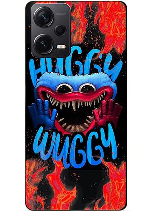 Силиконовый бампер чехол для xiaomi redmi note 12 pro plus с рисунком хагги вагги huggy wuggy