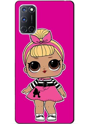 Силиконовый бампер чехол для oppo a72 с рисунком кукла лол