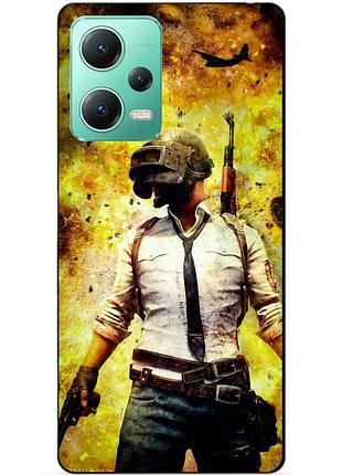 Силіконовий чохол бампер для xiaomi redmi note 12 5g з малюнком пабг pubg