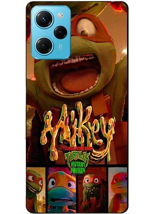 Силіконовий чохол бампер для xiaomi redmi note 12 pro speed edition з малюнком майки mikey черепашки ніндзя