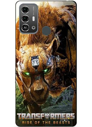 Силиконовый бампер чехол для zte blade a53 pro с рисунком читор звероботы трансформеры transformers