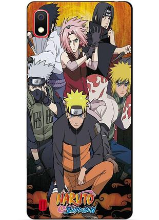 Силиконовый бампер чехол для samsung a10 galaxy a105f с рисунком naruto аниме