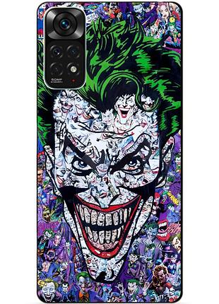 Силіконовий чохол бампер для xiaomi redmi note 11s / note 11 з малюнком джокер joker