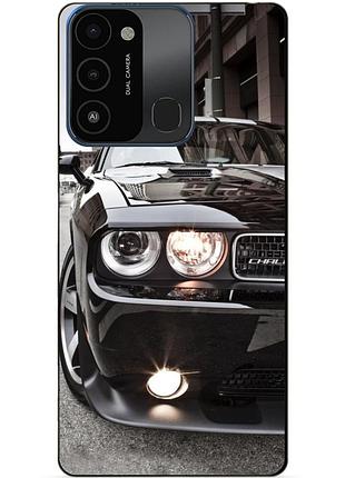 Силиконовый бампер чехол для tecno spark go 2022/spark 8c с рисунком dodge