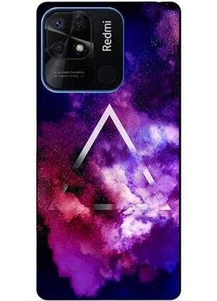 Силиконовий бампер чехол для xiaomi redmi 10c з рисунком космос