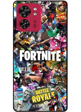 Силіконовий чохол бампер для motorola edge 40 з картинкою fortnite фортнайт
