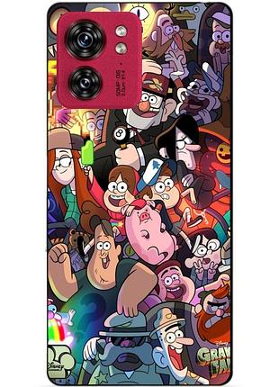 Силіконовий чохол бампер для motorola edge 40 з малюнком гравіті фолз gravity falls