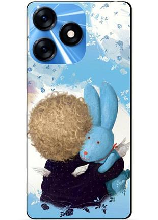 Силиконовый чехол бампер для tecno spark 10 с рисунком любимый зайка гапчинская