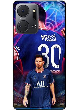 Силіконовий чохол бампер для huawei honor x7a з малюнком мессі псж messi