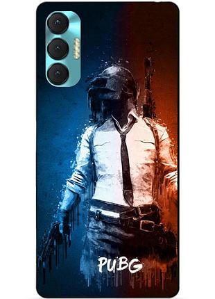 Силиконовий бампер чохол для tecno spark 8p з рисунком pubg