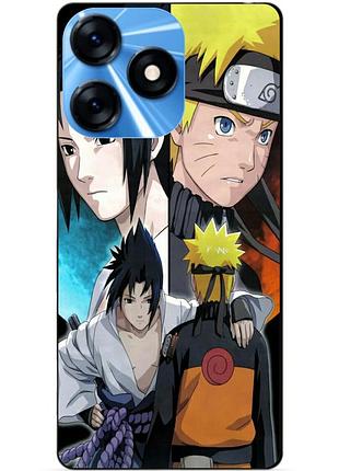 Силиконовый чехол бампер для tecno spark 10 с рисунком наруто узумаки naruto