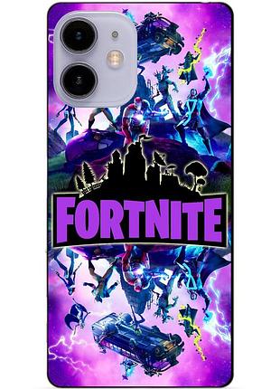 Силиконовый чехол бампер для iphone 11 с рисунком fortnite marvel фортнайт марвел