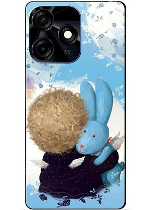 Силиконовый чехол бампер для tecno spark 10c с рисунком любимый зайка гапчинская