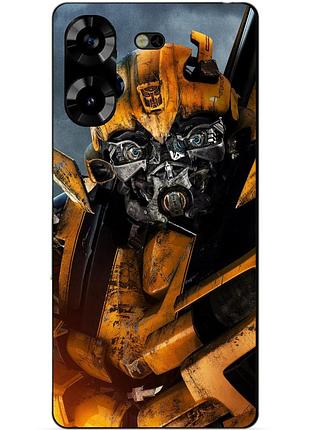 Силіконовий чохол бампер для tecno pova 5 з малюнком бамблбі bumblebee трансформери
