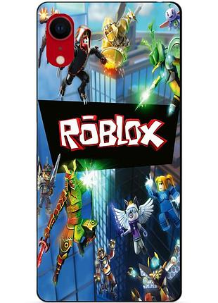 Силіконовий чохол бампер для iphone xr з картинкою roblox роблокс