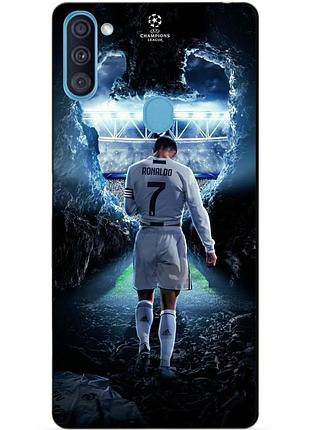 Силіконовий бампер чохол для samsung a11 з малюнком ronaldo