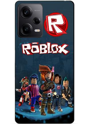 Силиконовый чехол бампер для xiaomi redmi note 12 pro 5g с рисунком roblox роблокс