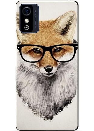 Силіконовий бампер чохол для zte blade l9 з картинкою лиса