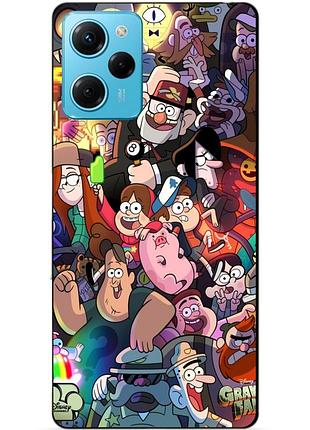 Силиконовый чехол бампер для xiaomi redmi note 12 pro speed edition с рисунком гравити фолз gravity falls
