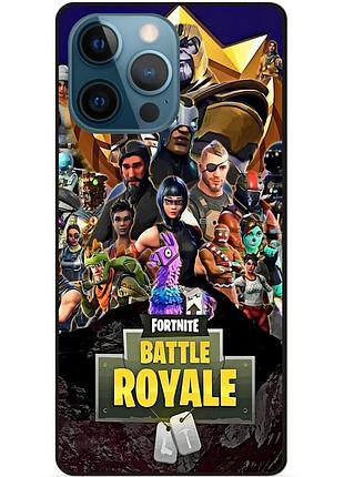 Силіконовий чохол бампер для iphone 12 pro з малюнком фортнайт fortnite