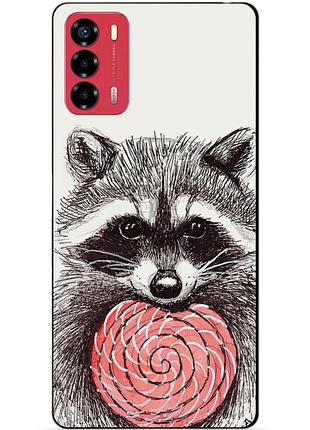 Силіконовий бампер чохол для zte blade v40 vita з картинкою єнот