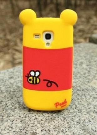 Объемный 3d силиконовый чехол для samsung s3 mini galaxy i8190 винни пух