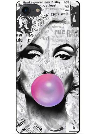 Силиконовый чехол бампер для iphone se 3 2022 с рисунком мэрилин монро marilyn monroe