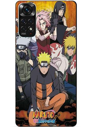 Силіконовий чохол бампер для xiaomi redmi note 11s / note 11 з малюнком naruto наруто аніме