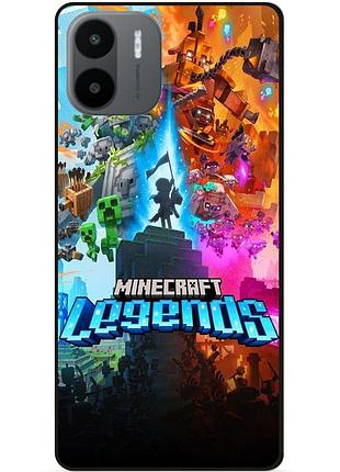 Силиконовый чехол бампер для xiaomi redmi a2 / a1 игра майнкрафт minecraft