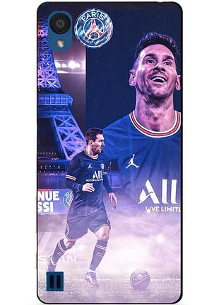 Силіконовий бампер чохол для zte blade a5 2019 з малюнком messi psg