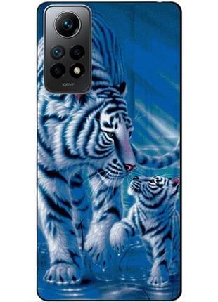 Силіконовий бампер чохол для xiaomi redmi note 12 pro з малюнком тигри